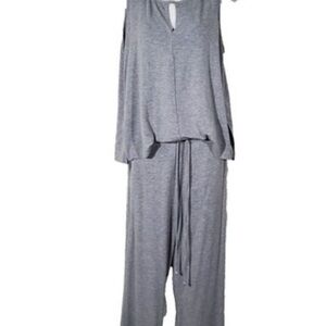 CAbi Women’s classic Drawstring Waist Jumpsuit Size small Sleeveless